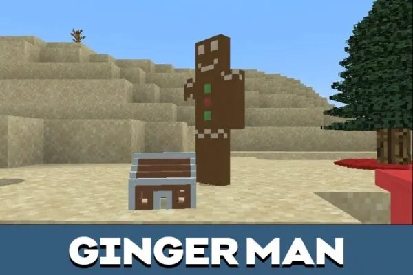 Ginger Man from Christmas Mod for Minecraft PE