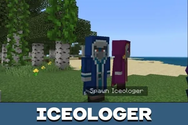 Iceologer from Old Villagers Mod for Minecraft PE