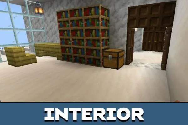 Interior from Cristiano Ronaldos House Map for Minecraft PE