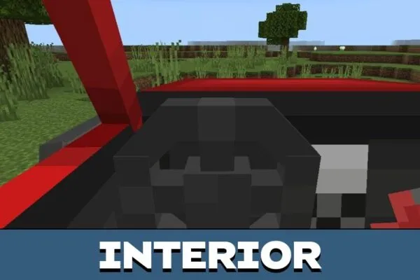 Interior from Jeep Mod for Minecraft PE