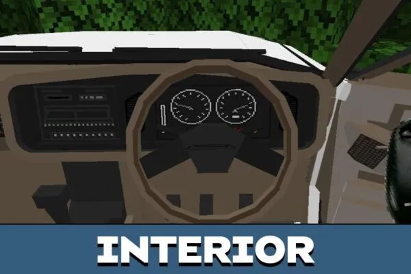 Interior from Toyota Mod for Minecraft PE