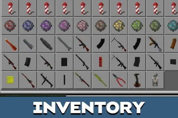 Inventory from Morningstar War Mod for Minecraft PE