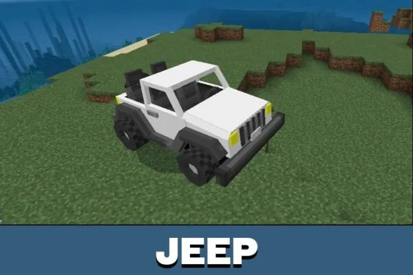 Jeep from Mrcrayfish Car Mod for Minecraft PE