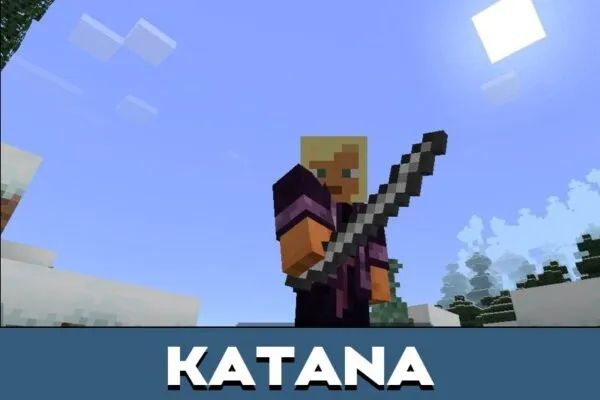 Katana from Epic Knights Mod for Minecraft PE