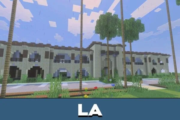 LA Resort from Hotel Map for Minecraft Bedrock