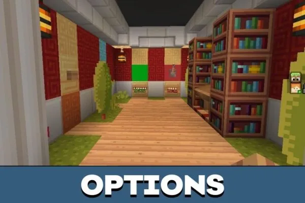 Options from Parkour Master Map for Minecraft PE