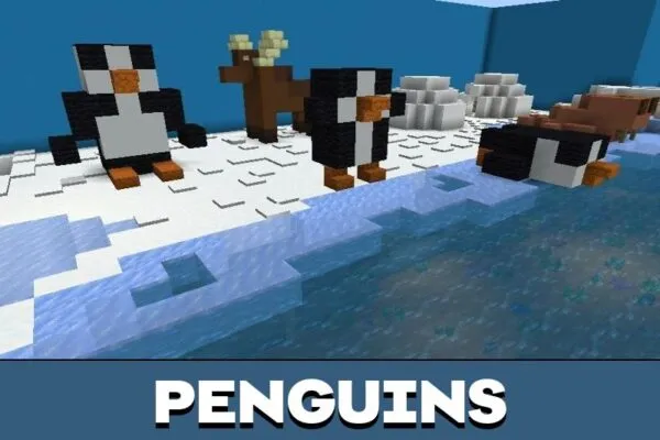 Penguins from National Geographic Map for Minecraft PE