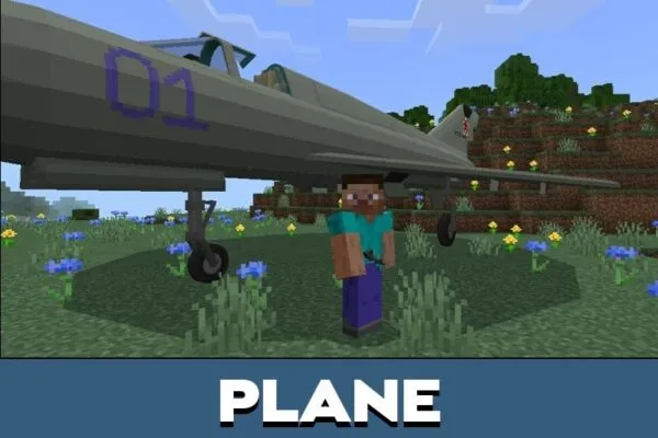 Plane from Morningstar War Mod for Minecraft PE