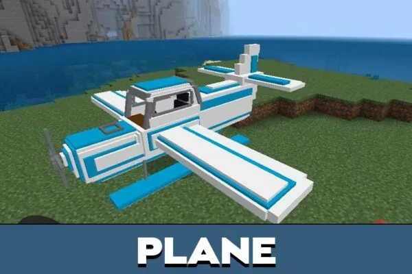 Plane from Mrcrayfish Car Mod for Minecraft PE