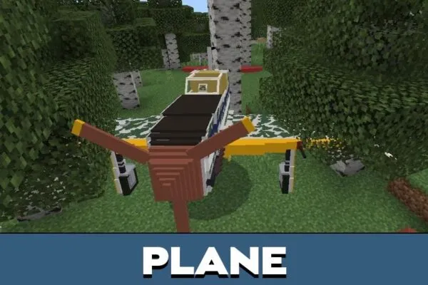 Plane from War Vehicles Mod for Minecraft PE