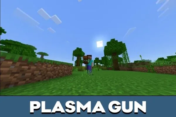 Plasma Gun from Cyber Guns Mod for Minecraft PE