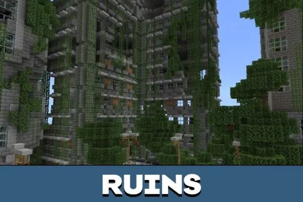 Ruins from Zombie Map for Minecraft PE