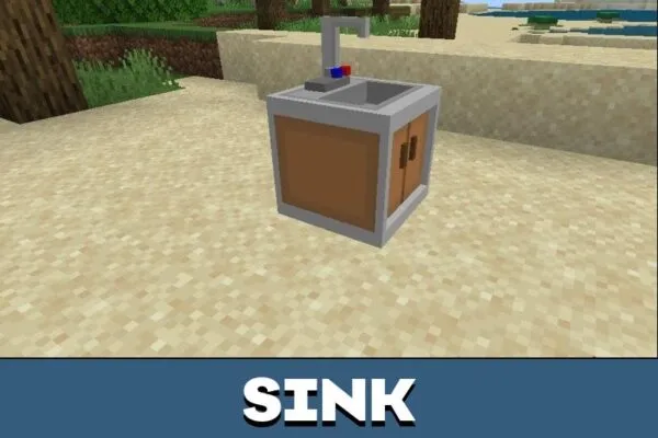 Sink from Table Mod for Minecraft PE