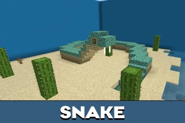 Snake from National Geographic Map for Minecraft PE