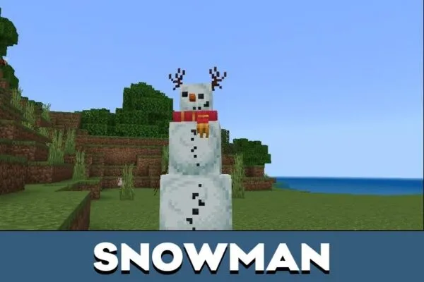 Snowman from Christmas Mod for Minecraft PE