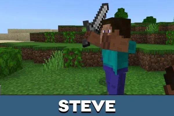 Steve from Old Villagers Mod for Minecraft PE