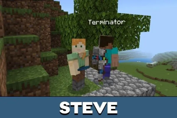 Steve from Terminator Mod for Minecraft PE