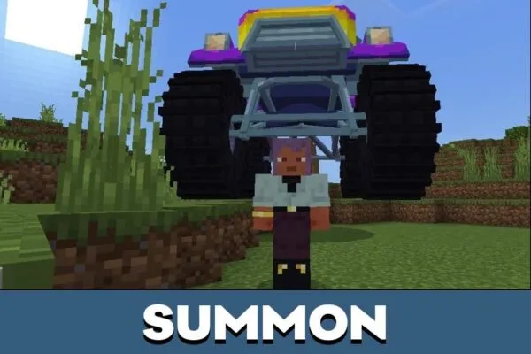 Summon from Monster Truck Mod for Minecraft PE