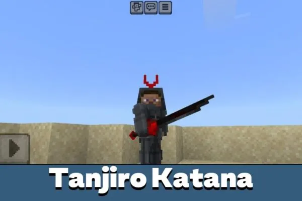 Tanjiro Katana from Samurai Mod for Minecraft PE