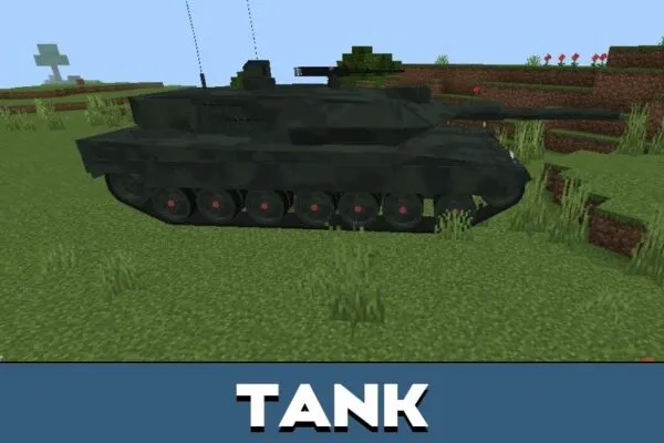 Tank from War Vehicles Mod for Minecraft PE