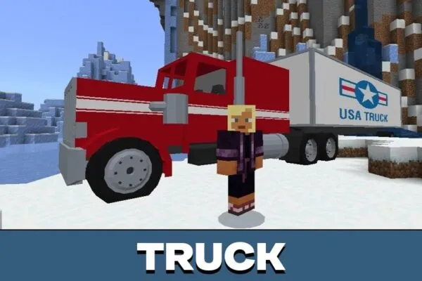 Truck from USA Cars Mod for Minecraft PE