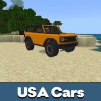 USA Cars Mod for Minecraft PE