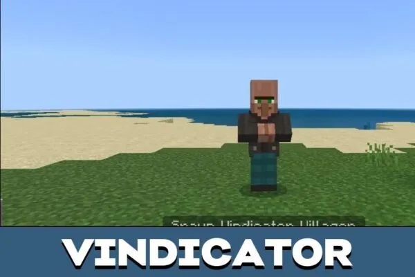 Vindicator from Old Villagers Mod for Minecraft PE