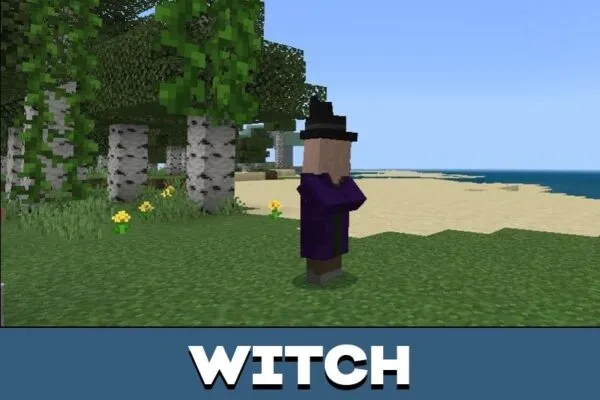 Witch from Old Villagers Mod for Minecraft PE