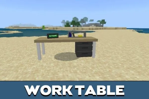 Work Table from Table Mod for Minecraft PE