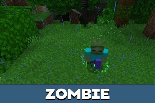 Zombie from Necromancer Boss Mod for Minecraft PE