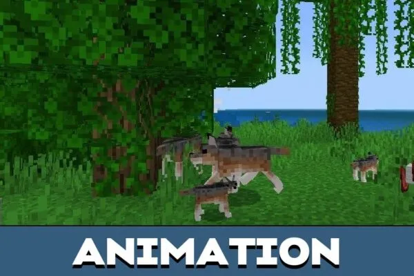 Animation from Dog Texture Pack for Minecraft PE