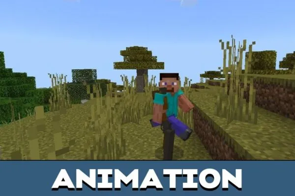 Animation from Flint and Flocks Mod for Minecraft PE