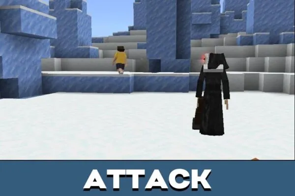 Attack from Ice Scream Mod for Minecraft PE