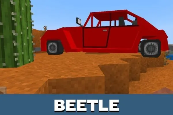 Beetle from Volkswagen Mod for Minecraft PE