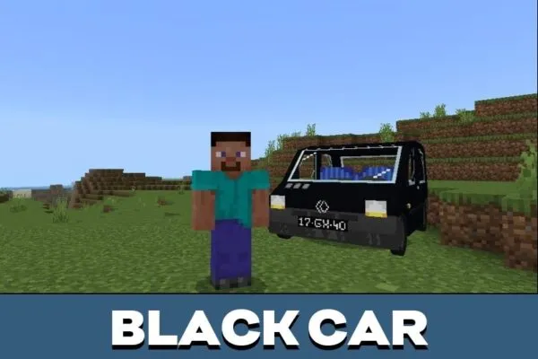 Black Car from Renault Mod for Minecraft PE