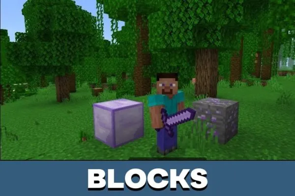 Blocks from Diamond Texture Pack for Minecraft PE