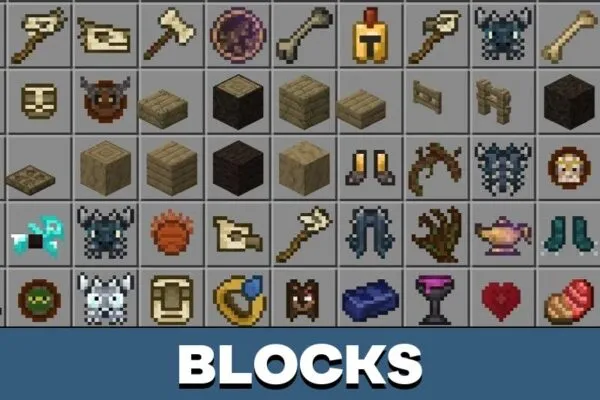 Blocks from Mythological Craft Mod for Minecraft PE