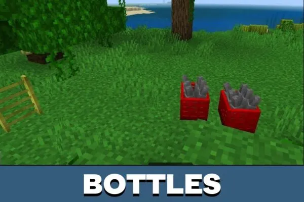 Bottles from Lethal Company Mod for Minecraft PE