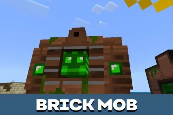 Brick Mob from MCL Golems Mod for Minecraft PE