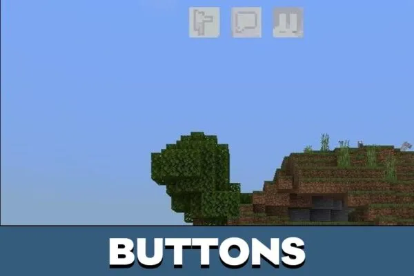 Buttons from Heart Texture Pack for Minecraft PE