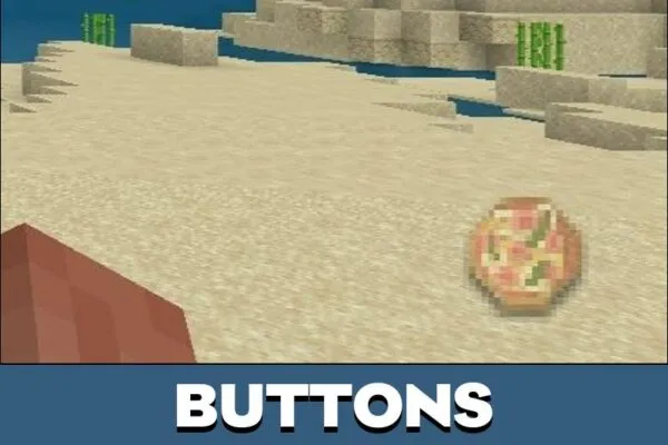 Buttons from Pizza Texture Pack for Minecraft PE