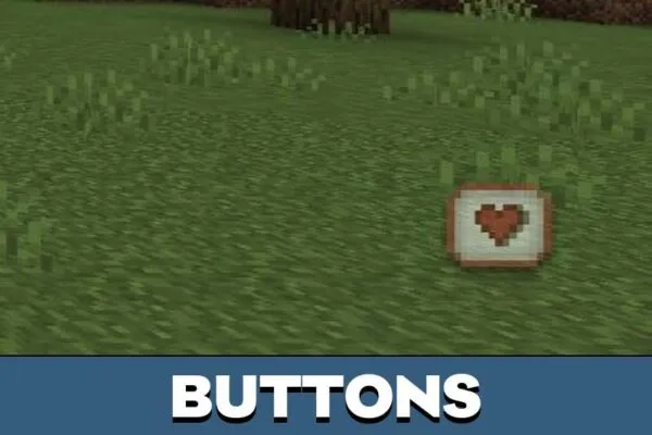 Buttons from Sweet and Candy Texture Pack for Minecraft PE