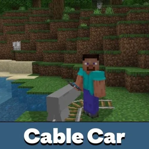 Cable Car Mod for Minecraft PE