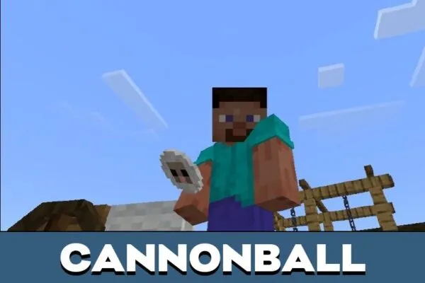 Cannonball from Armoury Offense Mod for Minecraft PE