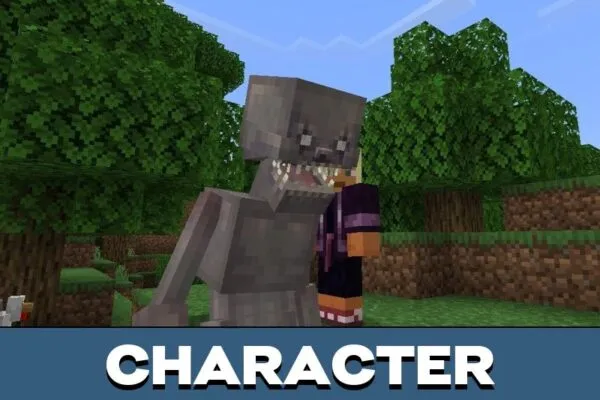 Character from Skin Walker Mod for Minecraft PE