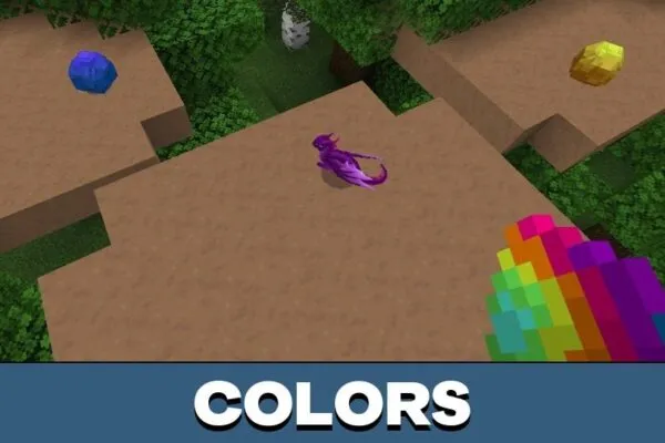 Colors from Ebonfire Dragons Mod for Minecraft PE