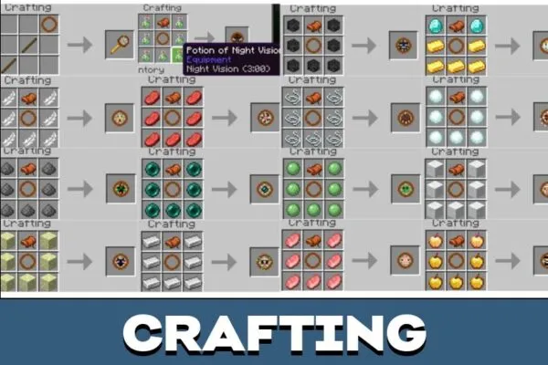 Crafting from Animal Mounts Mod for Minecraft PE