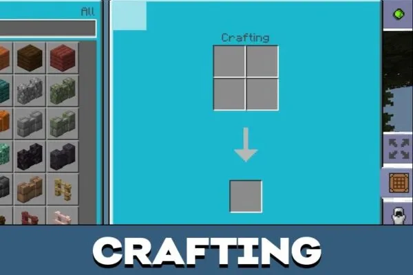 Crafting from Laboratory Texture Pack for Minecraft PE