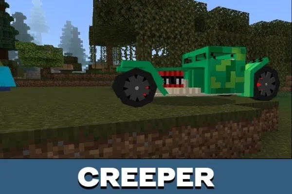 Creeper from Hot Wheels Mod for Minecraft PE