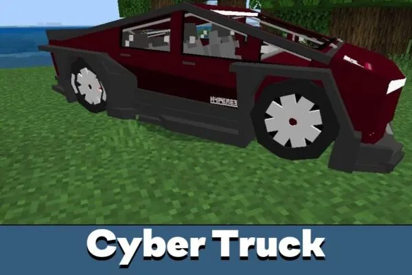 Cyber Truck Mod for Minecraft PE